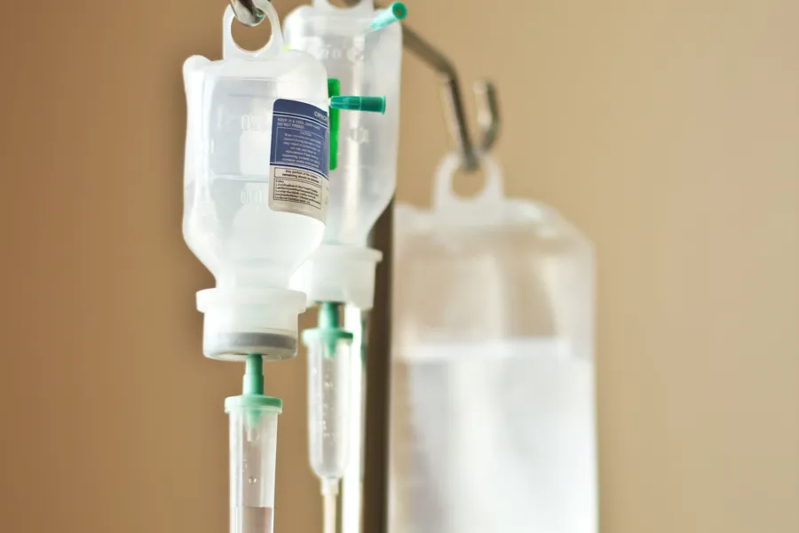 Stativ med iv antibiotika